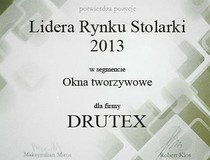 Drutex liderem rynku stolarki 2013